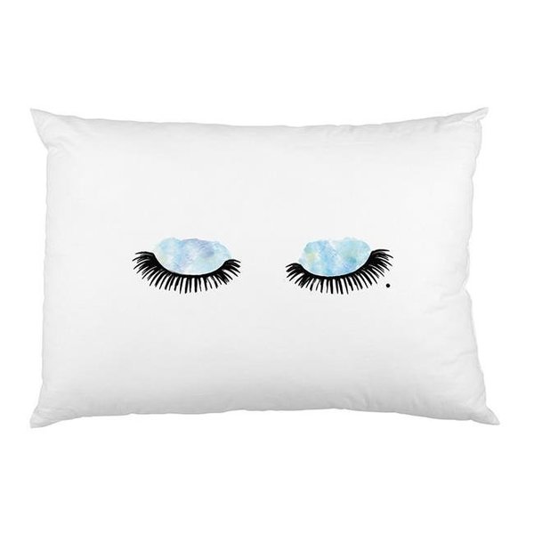 One Bella Casa One Bella Casa 74421PCE59 15 x 19 in. Sleeping Eyes Pillowcases - Blue; Set of 2 74421PCE59